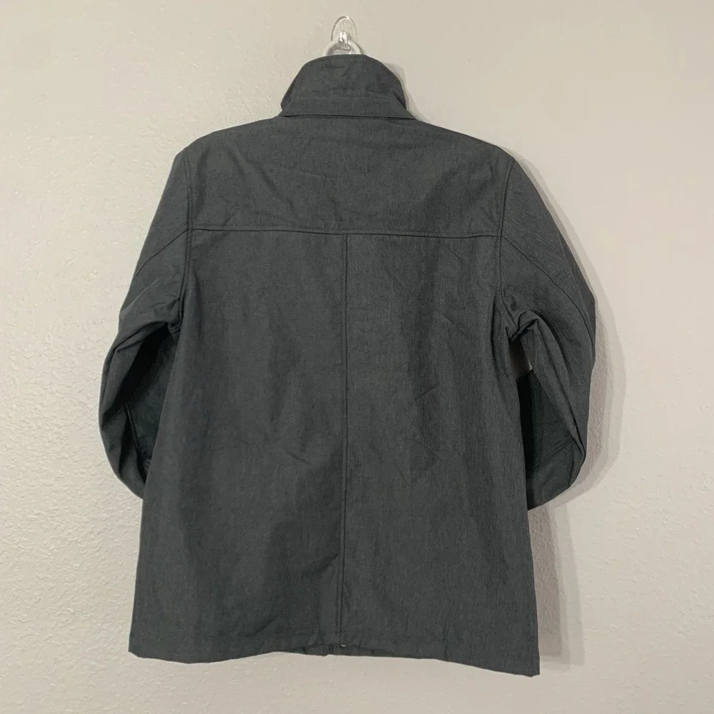 Landway Mens Size M Medium‎ Full Zip Flash Soft Shell Jacket Gray Insulated